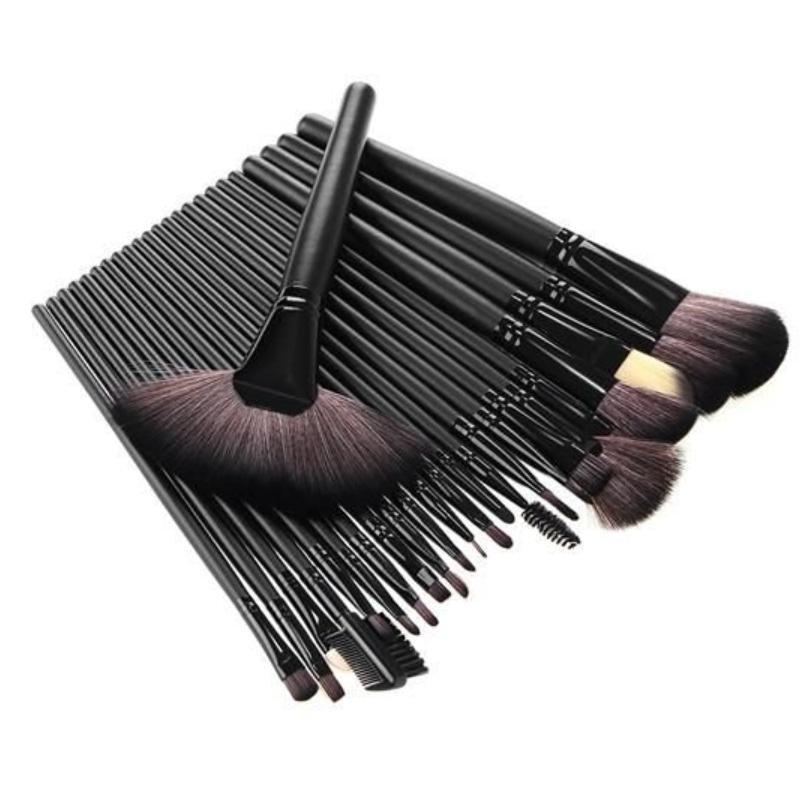Image of 24x Make-up-pinsel - Schwarz Unisex ONE SIZE
