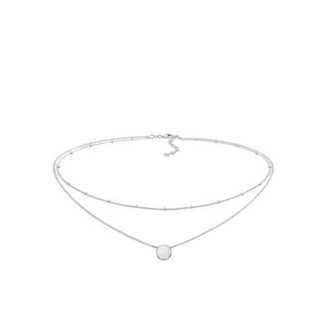 Halskette Choker Layer Opal