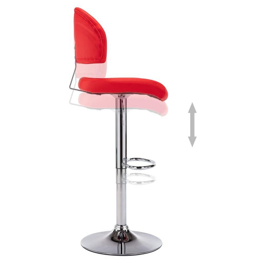 VidaXL Tabouret de bar cuir artificiel  