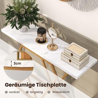 Northix Konsolentisch in Marmoroptik  