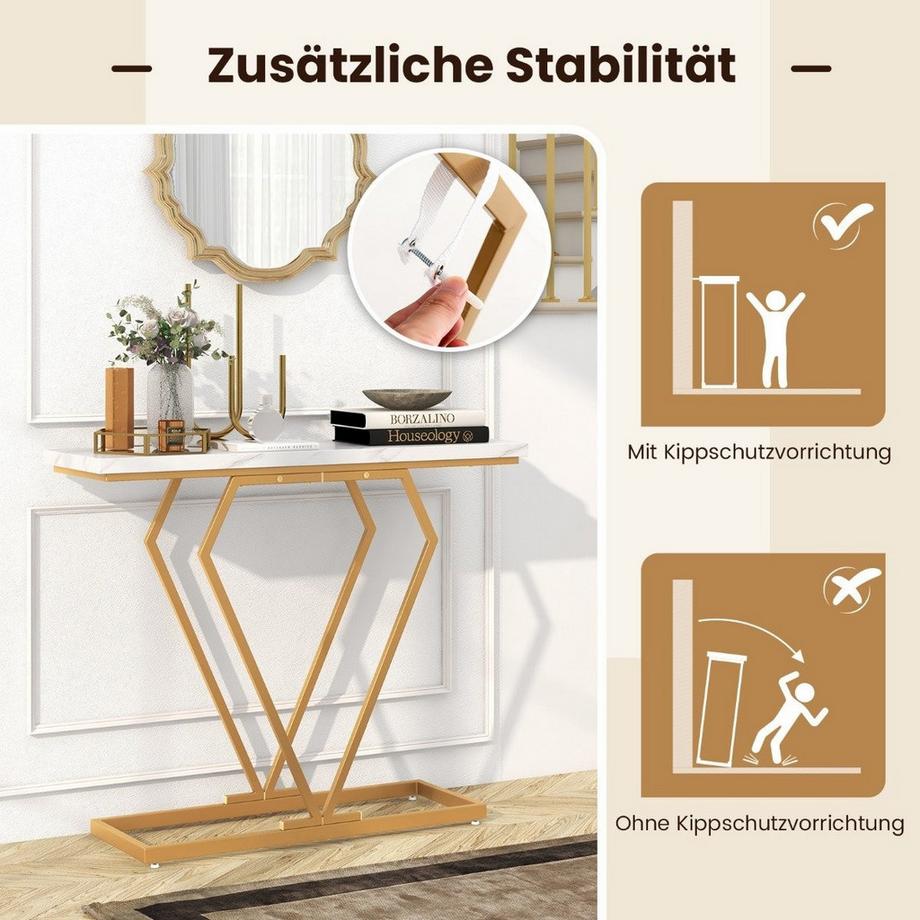 Northix Console aspect marbre  