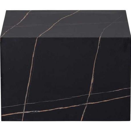 mutoni Table basse Benji aspect marbre noir  