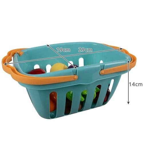 Kruzzel  Gemüse und Obst zum Schneiden mit Korb 22877 