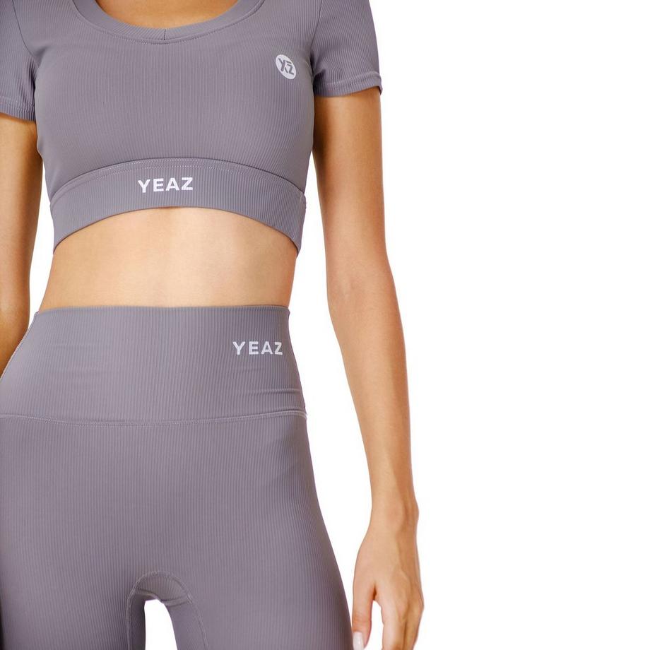 YEAZ  CLUB LEVEL SET Top + Leggings - Shadow Grey 