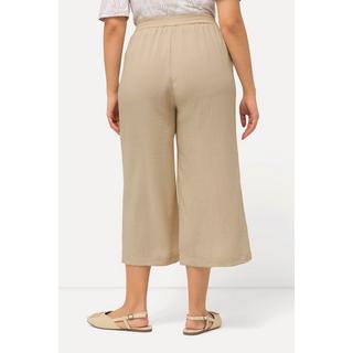 Ulla Popken  Culottes con taglio della gamba ampio e lungo fino al polpaccio e cintura elastica 