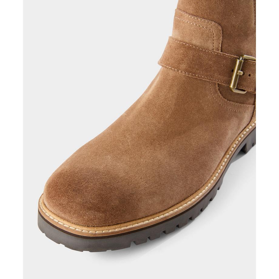 Joe Browns Veloursleder Stiefel mit Schnalle und markanter Sohle  