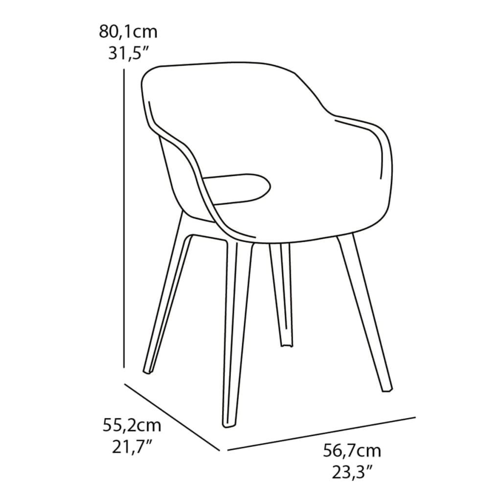 Keter Chaise d'extérieur polypropylène  