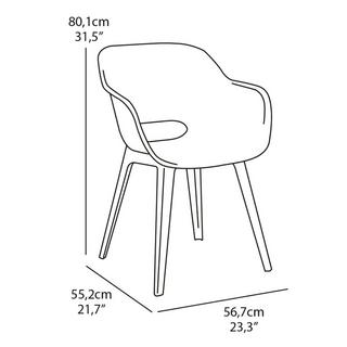 Keter Chaise d'extérieur polypropylène  