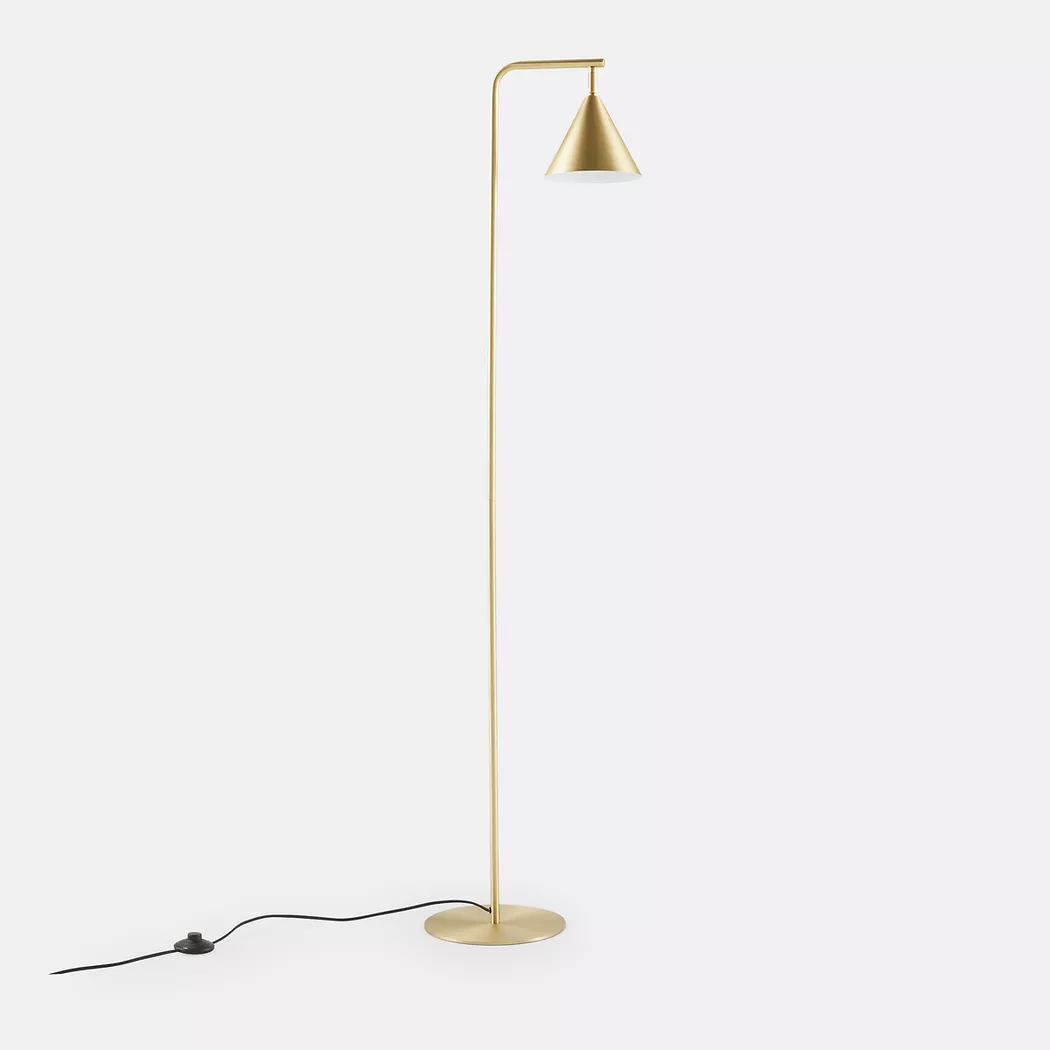 La Redoute Intérieurs – Stehlampe Hiba mit Schwenkschirm, One Size, Gelb
