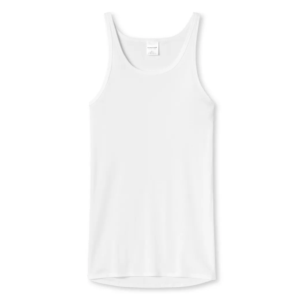 Schiesser - Maillot de corps  Pack de 1 Confortable à porter, Maillot de corps Confortable 1 Pack, M, Blanc