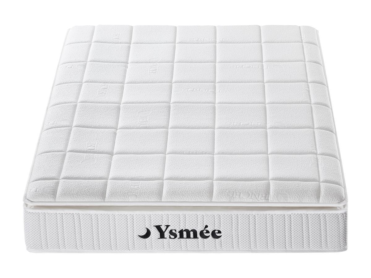 Ysmée Matelas 140 x 190 cm ressorts ensachés accueil nano ressorts + mémoire de forme ép.26cm - MIRI de YSMÉE  