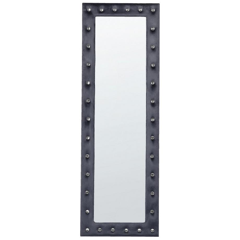 Beliani Standspiegel aus Samtstoff Glamourös ANSOUIS  