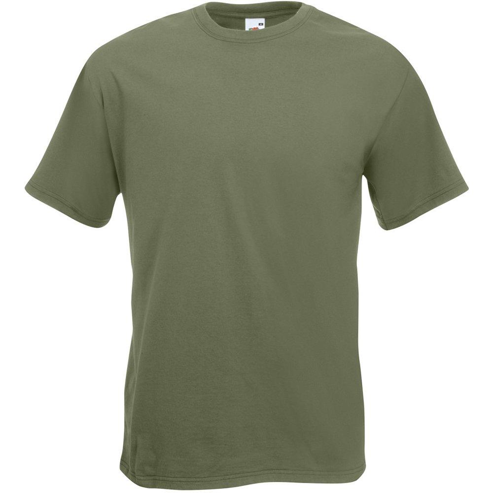 Image of Super Premium Kurzarm Tshirt Herren Olivegrün XXL