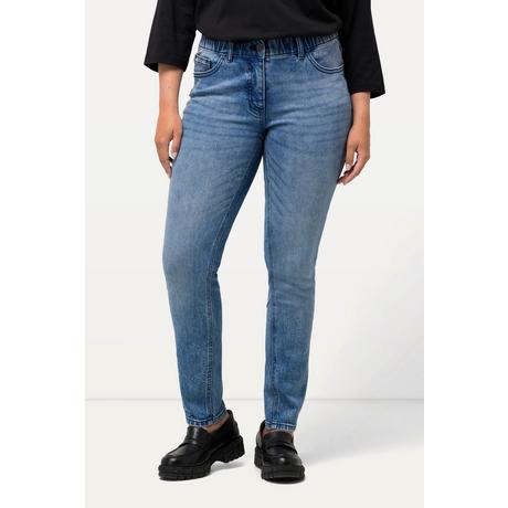 Ulla Popken  Jeans Sarah, Wascheffekte, schmales, konisches Bein 