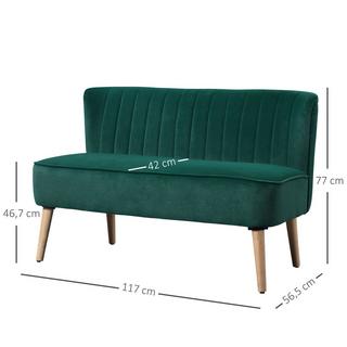 HOMCOM Sofa 2-Sitzer  