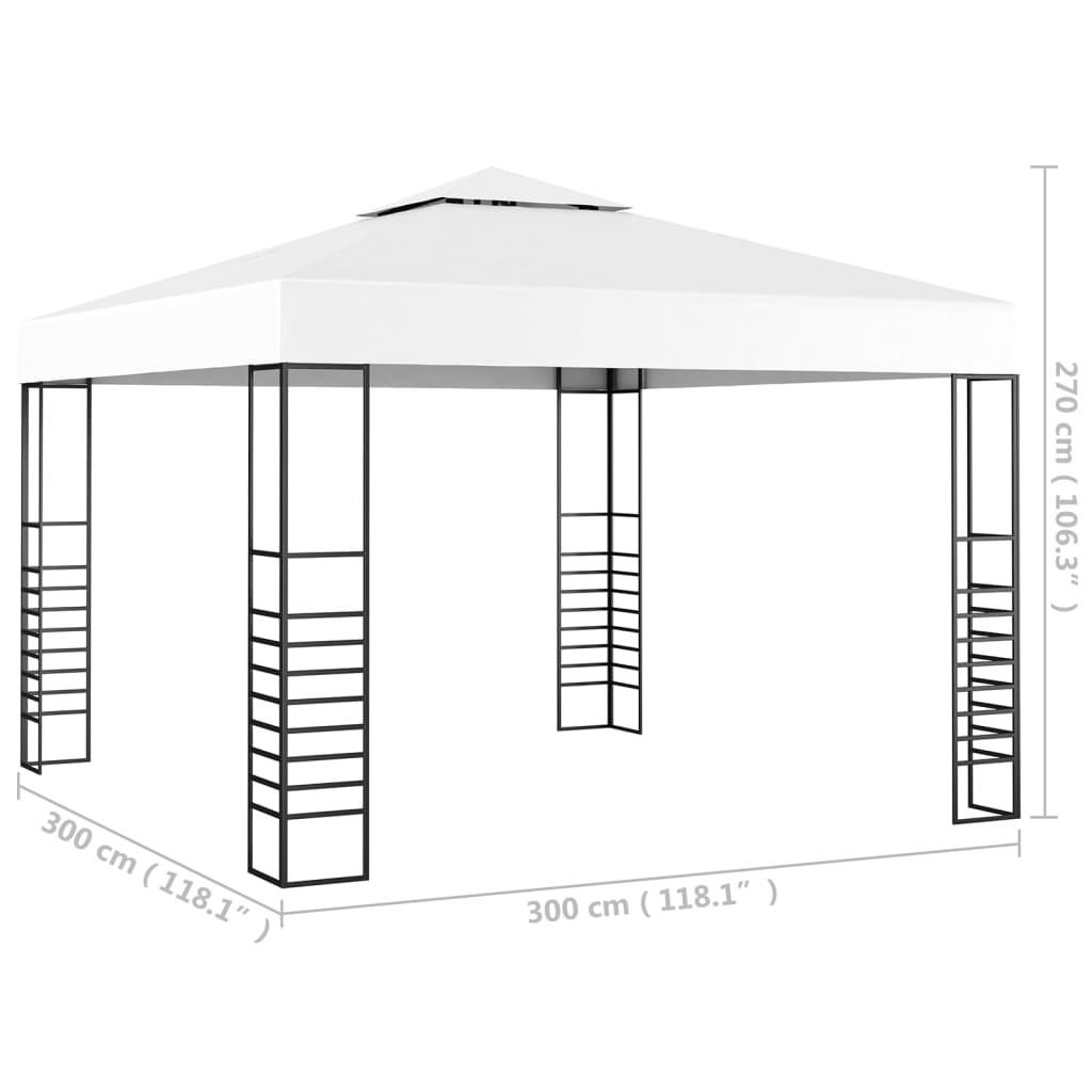 VidaXL gazebo da giardino Tessuto  