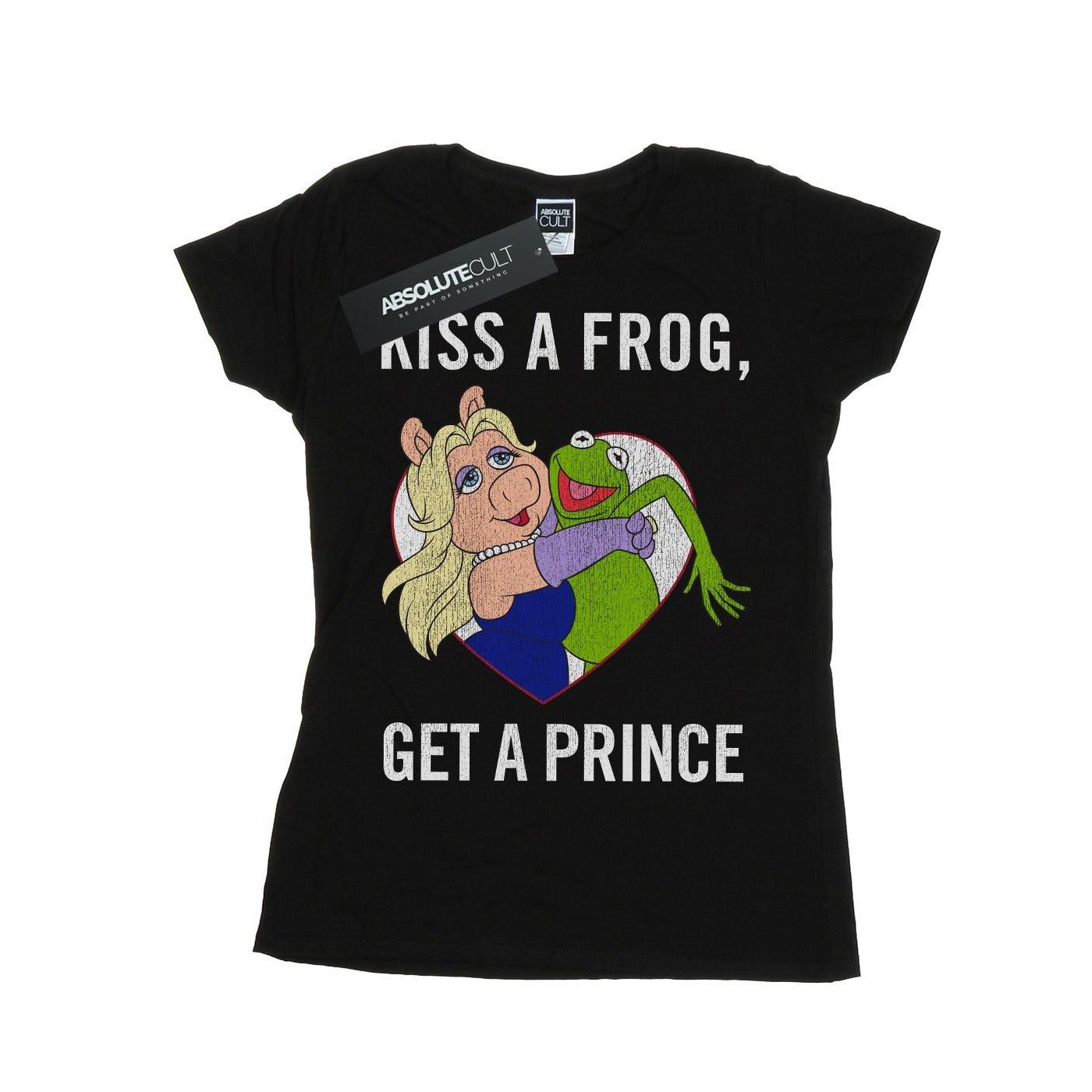 Image of The Muppets Kiss A Frog Tshirt Damen Schwarz L