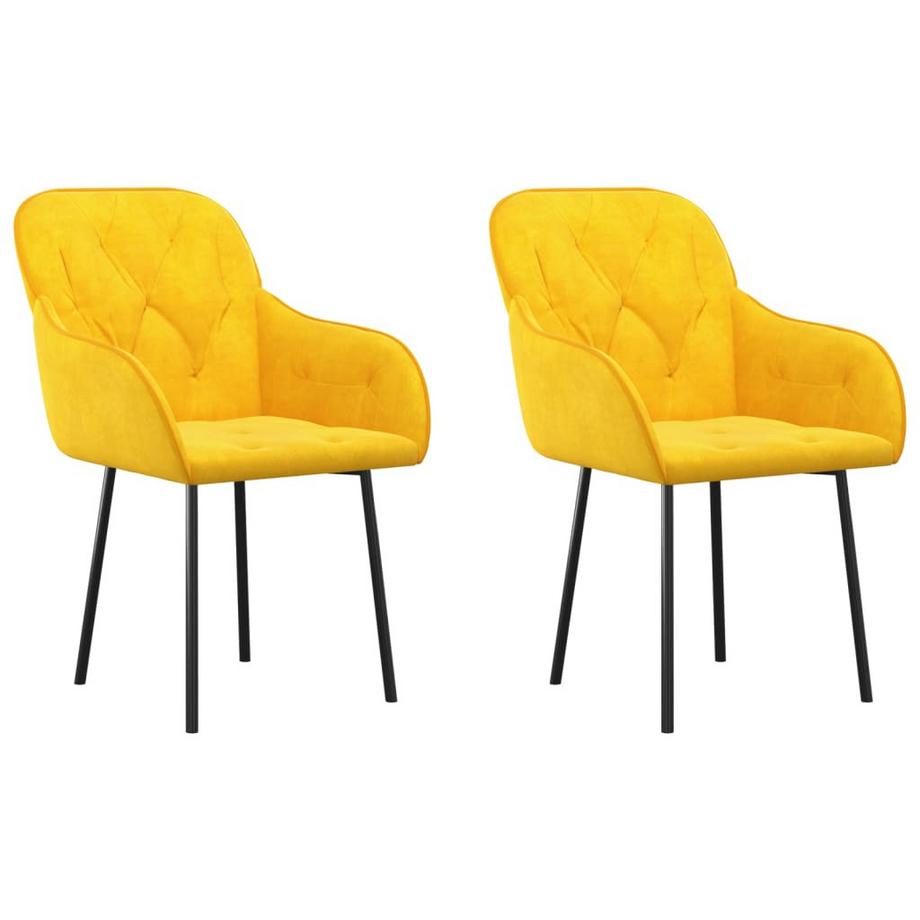 Chaise de salle à manger velours