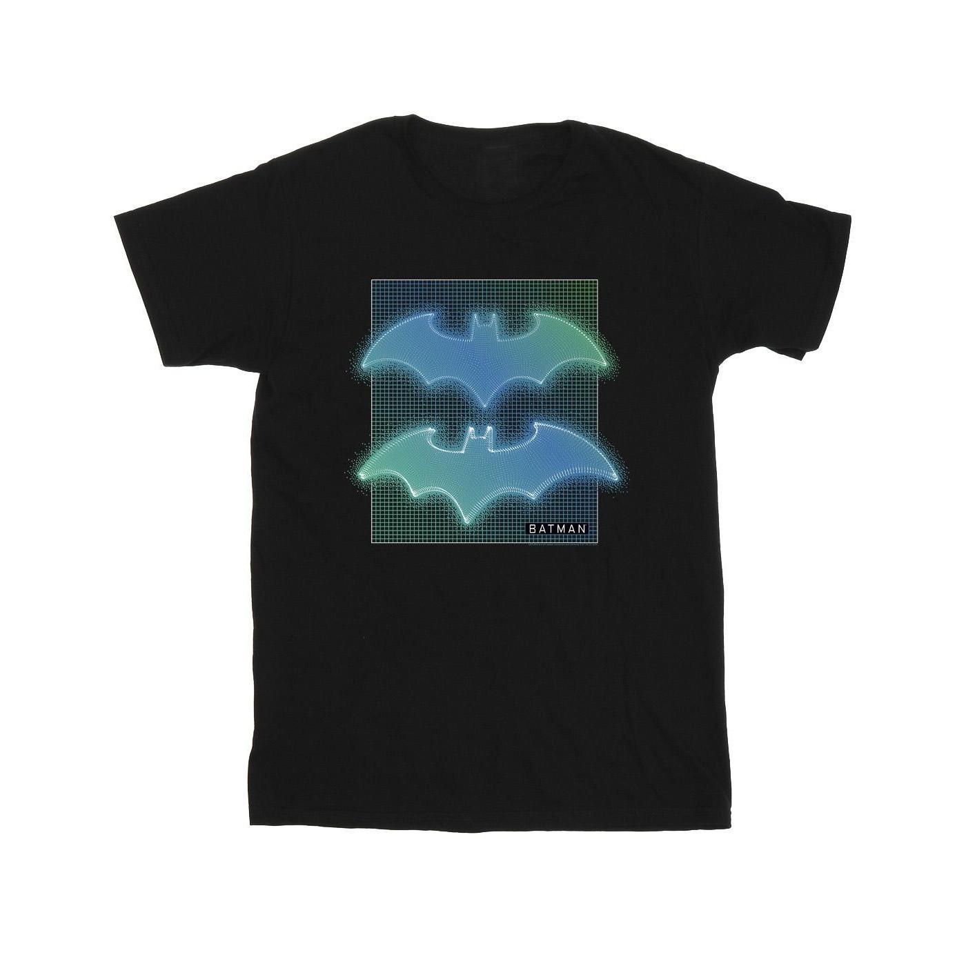 Image of Batman Grid Gradient Tshirt Jungen Schwarz 152-158