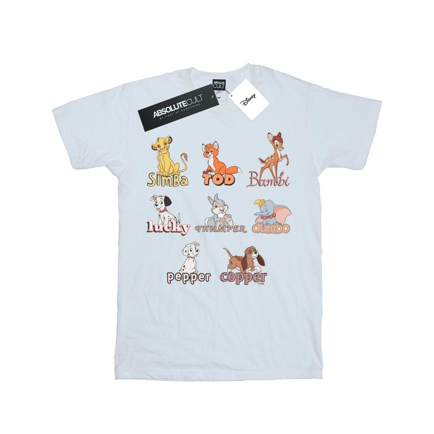Image of Little Friends Animals Tshirt Unisex Weiss 152-158