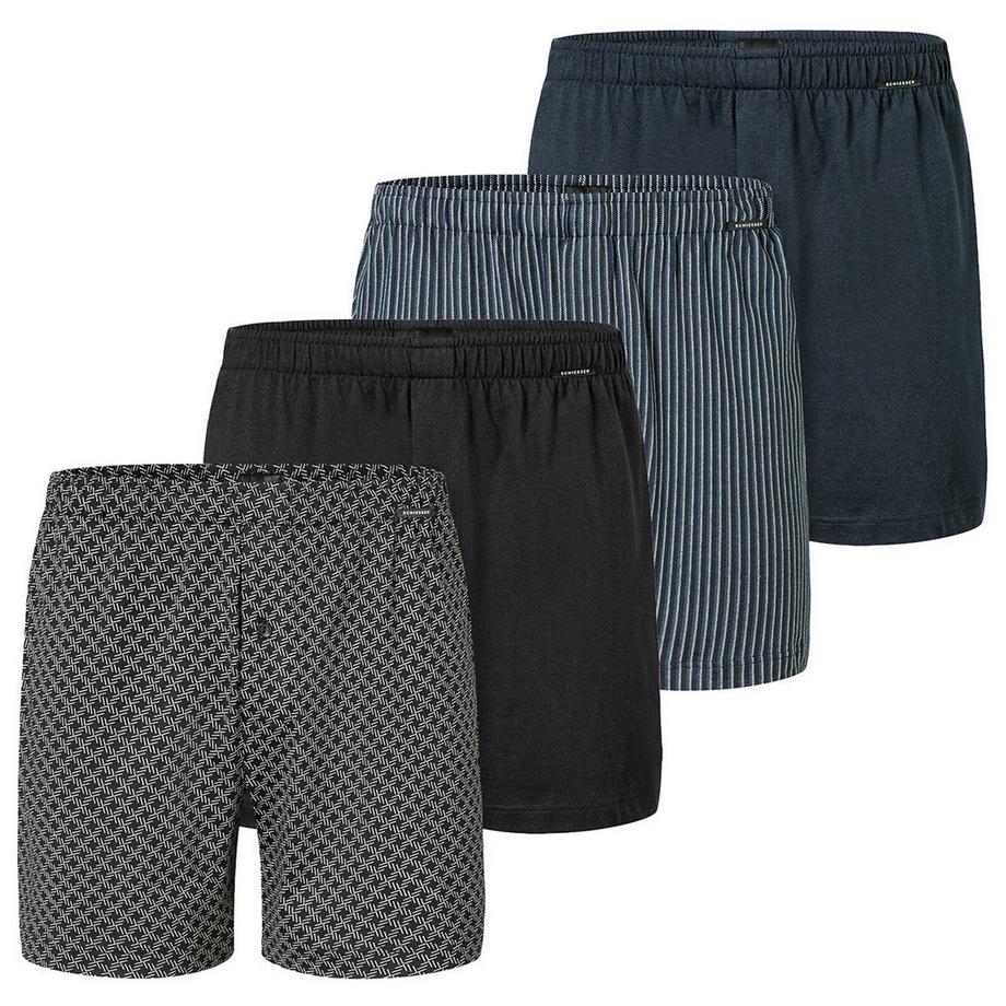 Schiesser Boxers en jersey simple lot de 4  