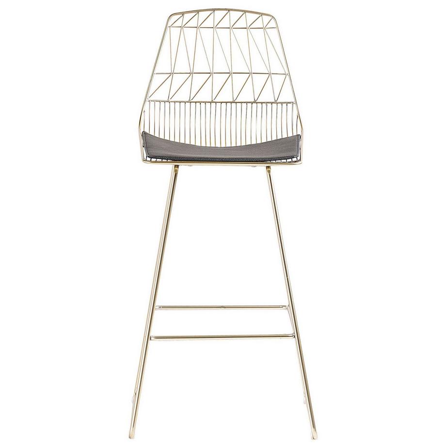 Beliani Set mit 2 Barstühlen aus Stahl Modern PRESTON  