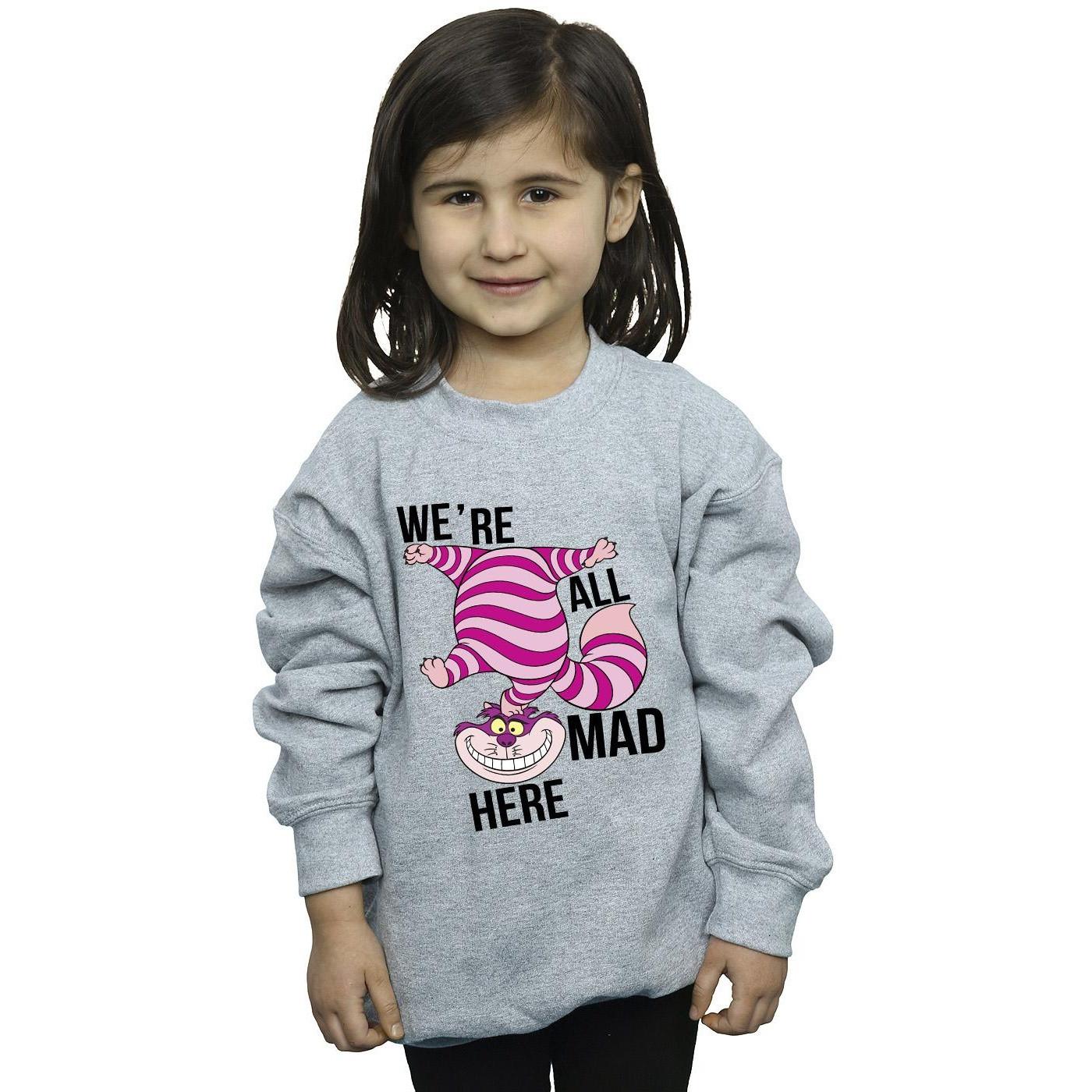 Disney  Alice In Wonderland All Mad Here Sweatshirt 