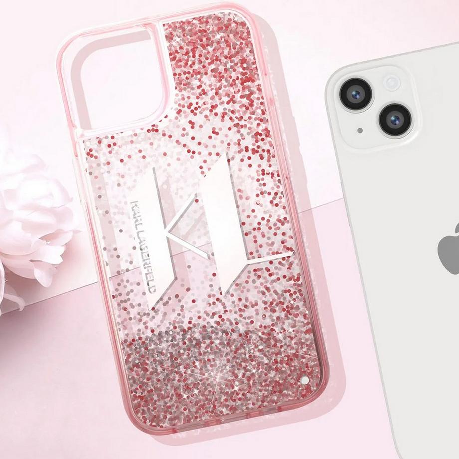 KARL LAGERFELD  Hülle iPhone 14 Floating KL Glitter 