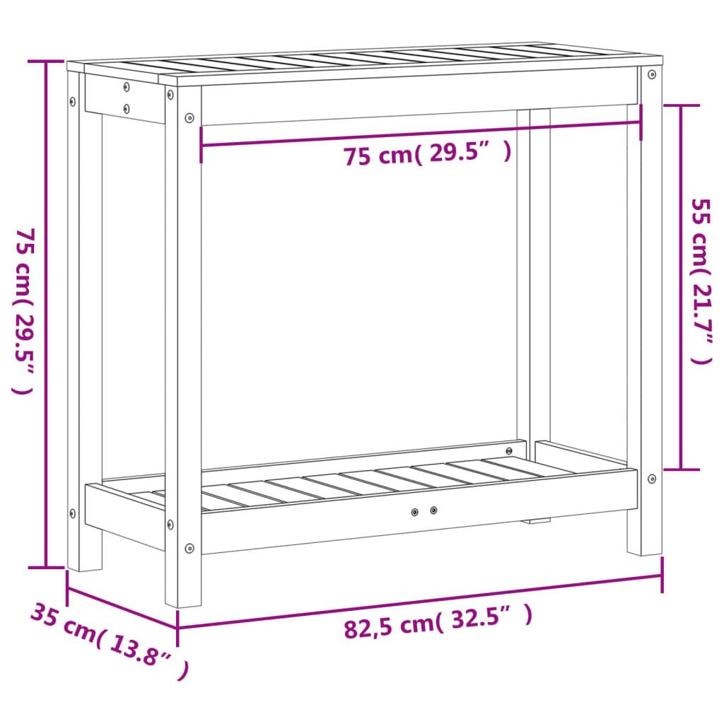 VidaXL Table d'empotage pinède imprégnée  