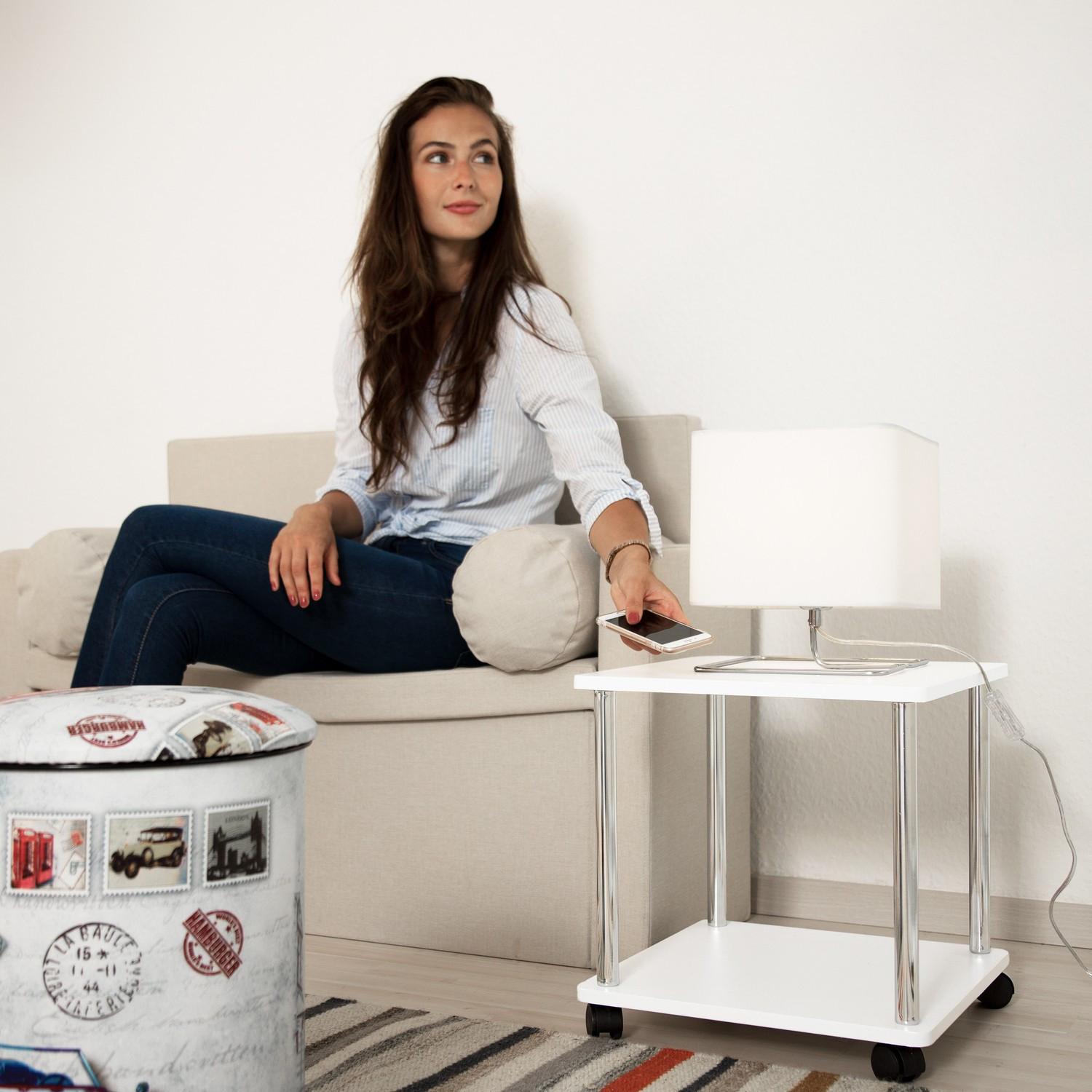 B2X Beistelltisch rollbar 2 Ebenen  