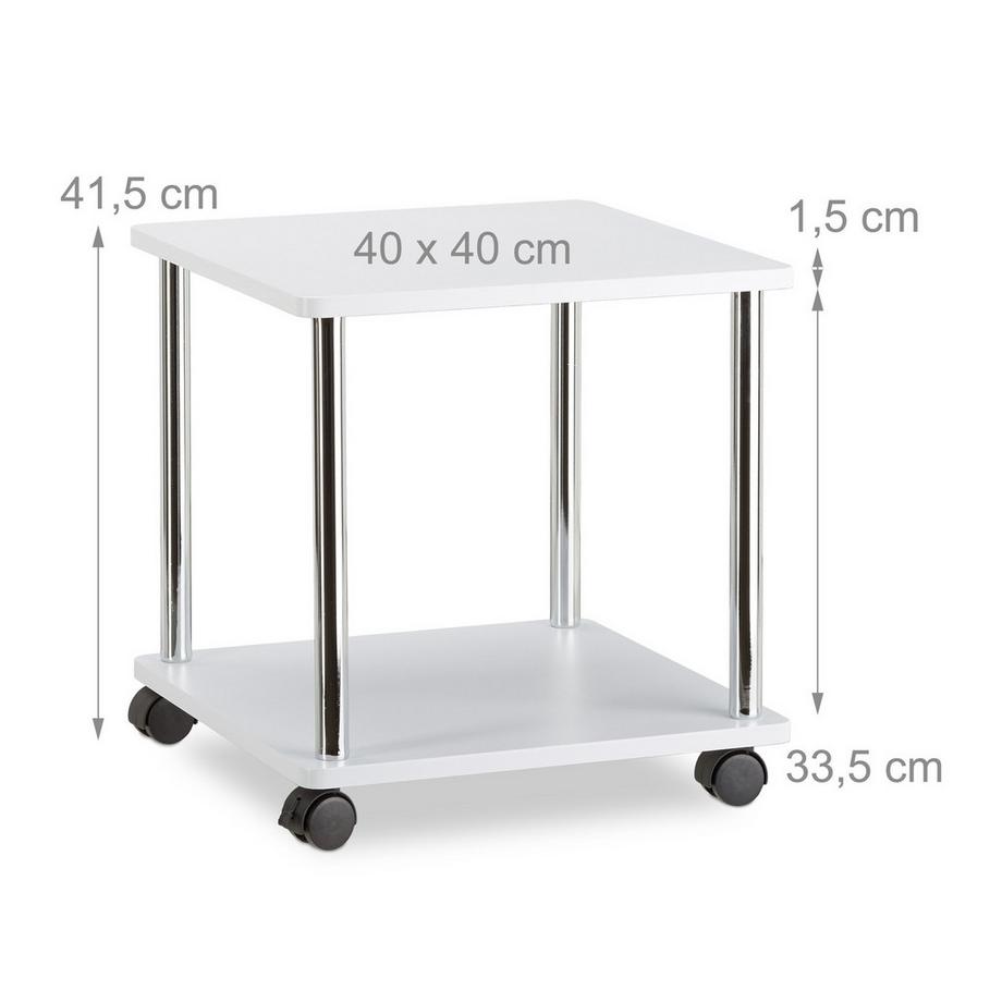 B2X Tavolino laterale arrotolabile a 2 livelli  