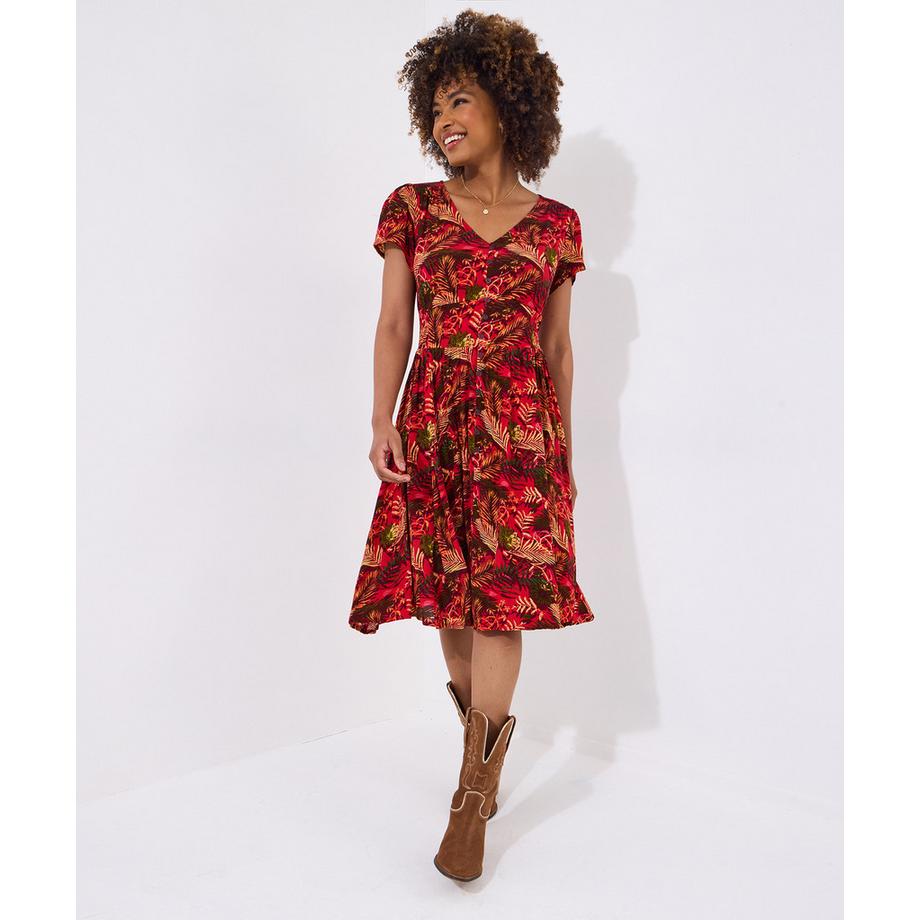 Joe Browns Robe Tropicale Taille Froncée  