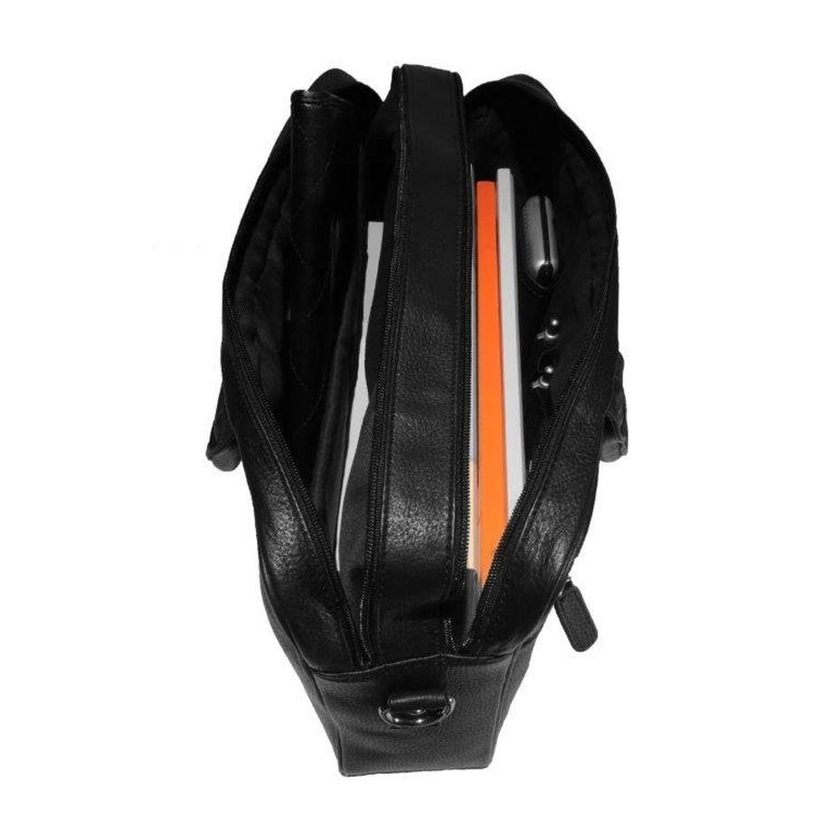 Dermata Lederwaren Vollrindleder Aktenmappe Laptop Tasche  