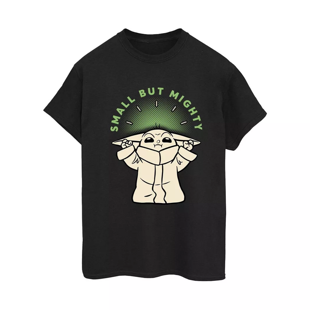 STAR WARS - The Mandalorian Small But Mighty TShirt, für Damen, Schwarz, Größe S