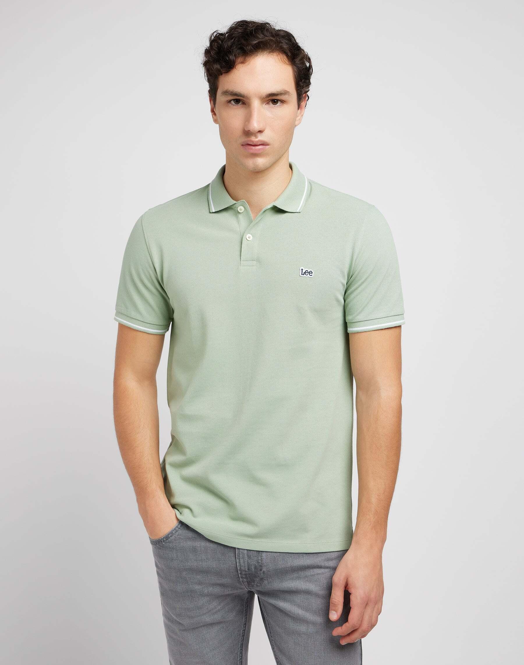Image of Polos Pique Polo Herren Hellgrün XL