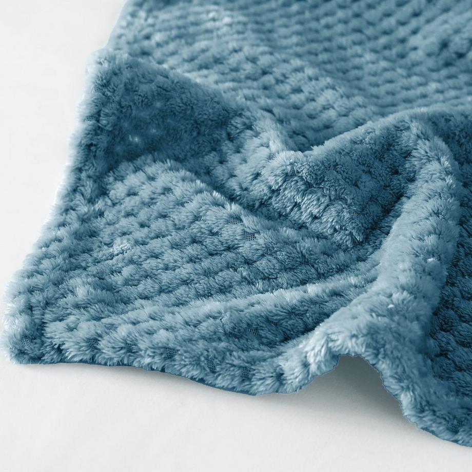 Alopini Couverture polaire super douce et chaude motif gaufré  