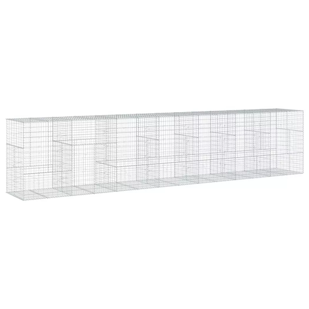 VidaXL - Panier gabion fer, One Size, Argent