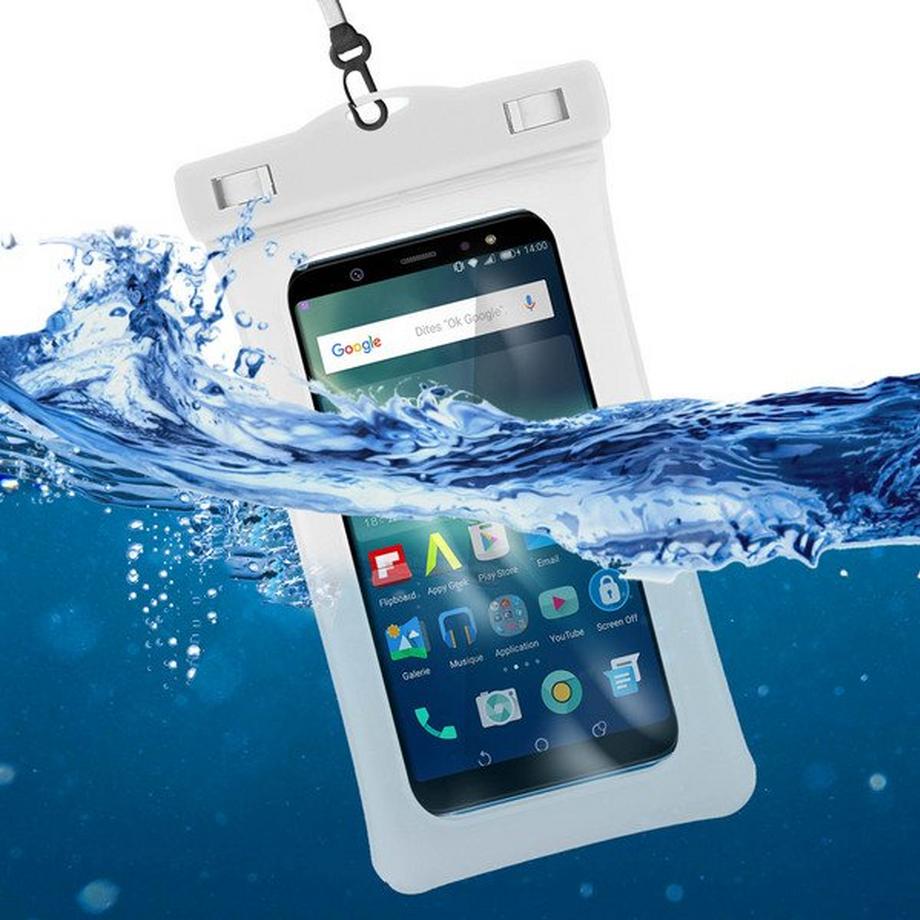 Avizar  100% wasserdichte Handytasche Weiß 