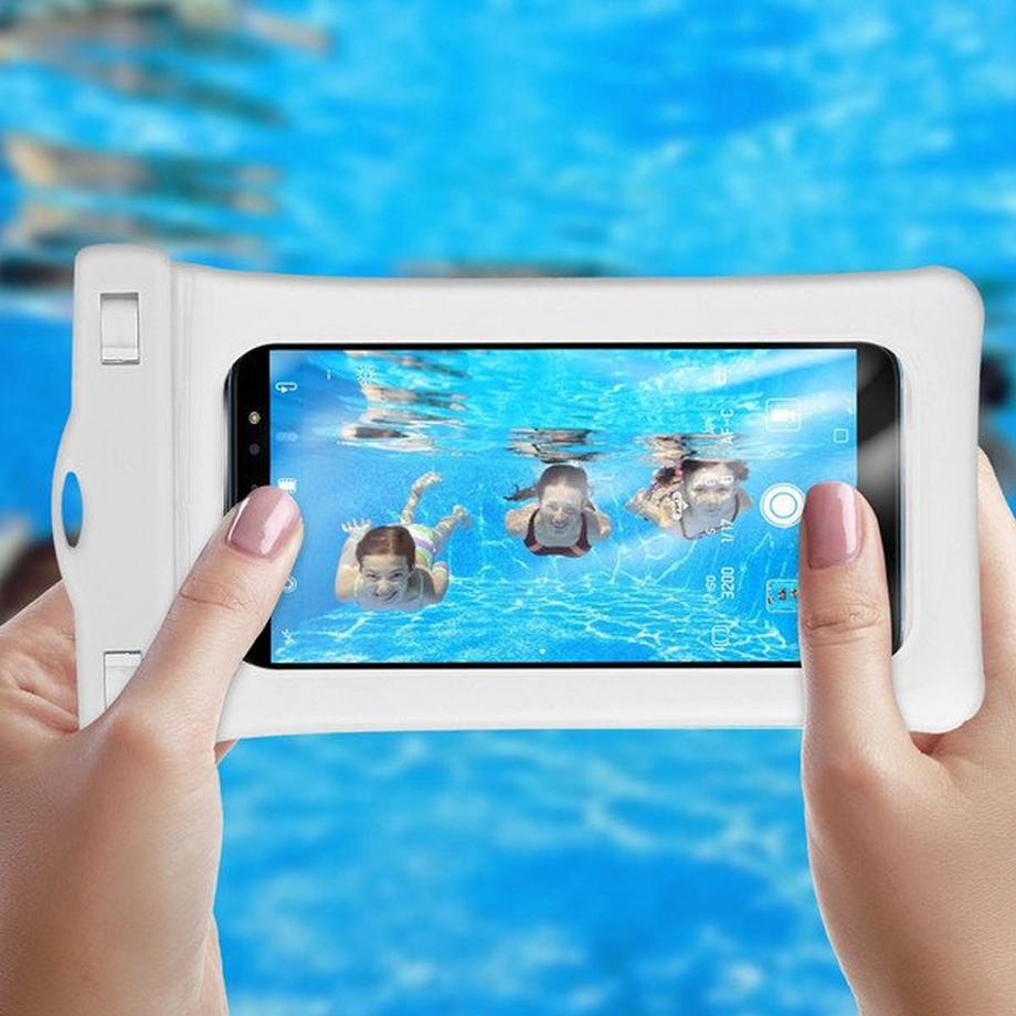 Avizar  100% wasserdichte Handytasche Weiß 