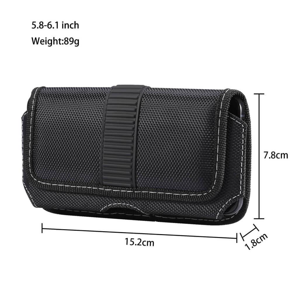 Cover-Discount  Universel - Sacoche ceinture Oxford avec clip / M 