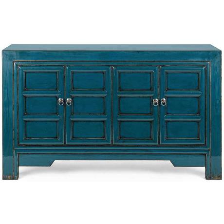 mutoni Sideboard Jinan Blau 4 Türen  