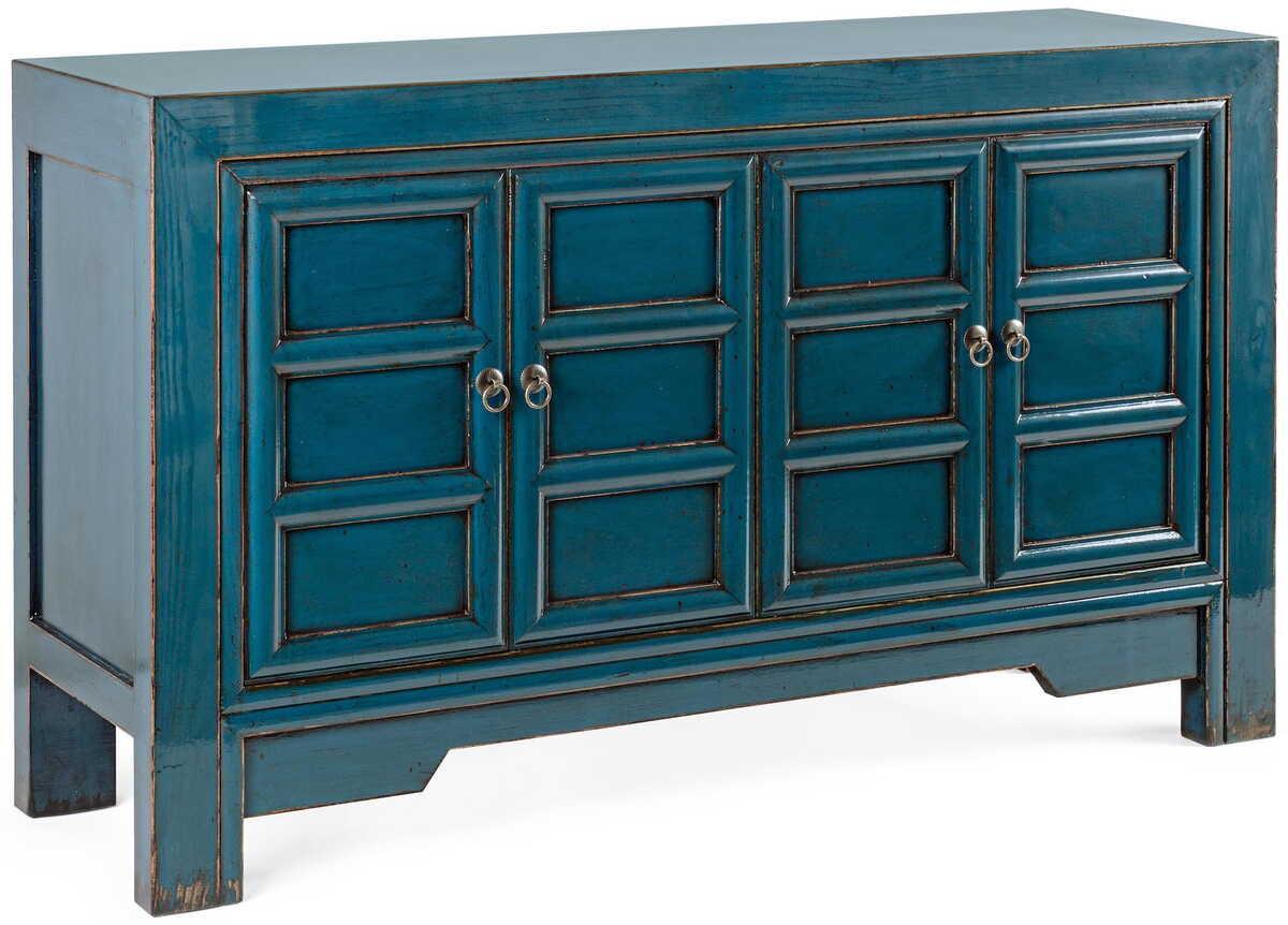 mutoni Sideboard Jinan Blau 4 Türen  