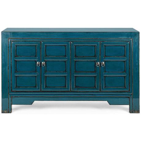 mutoni Buffet Jinan bleu 4 portes  