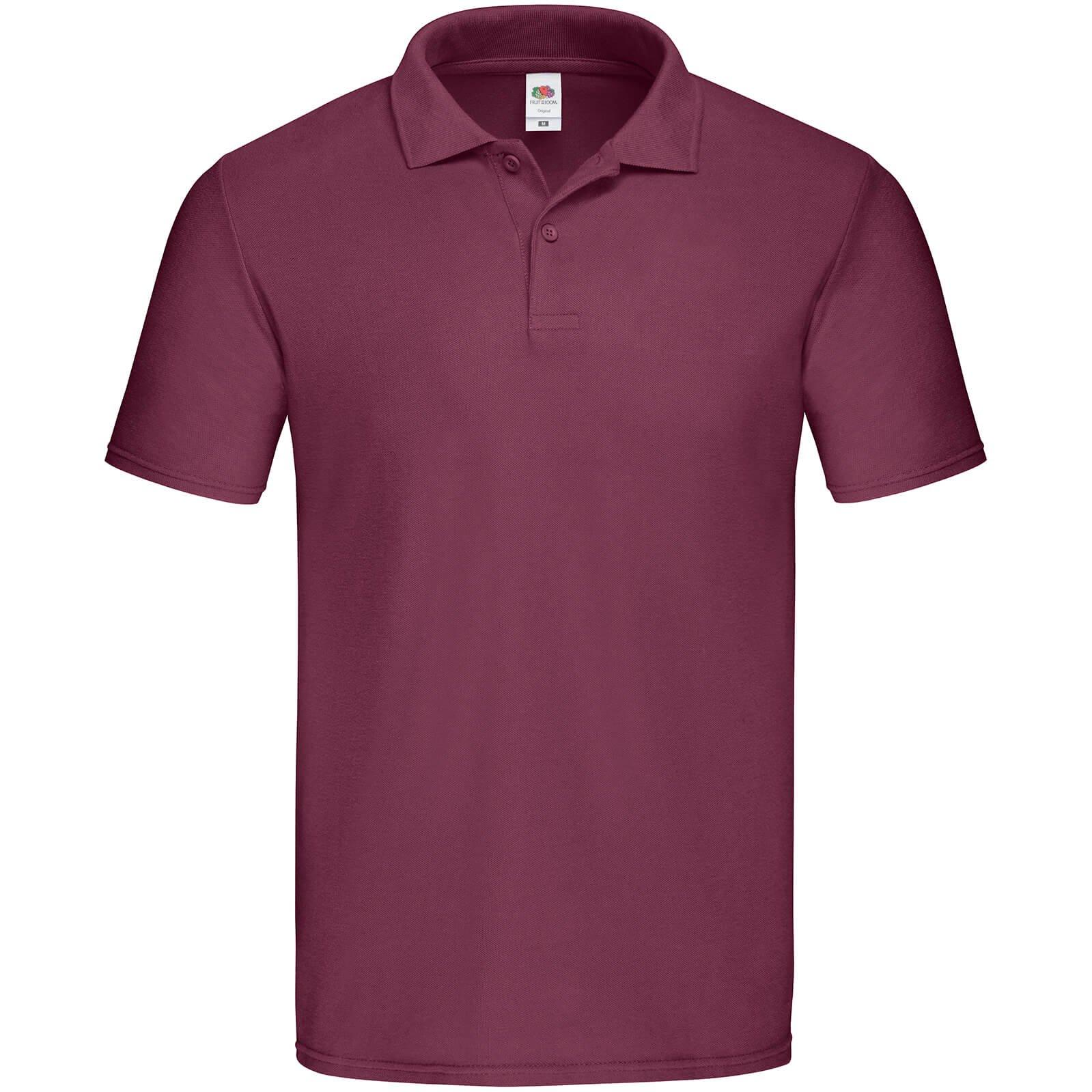 Image of "original" Poloshirt Herren Weinrot S