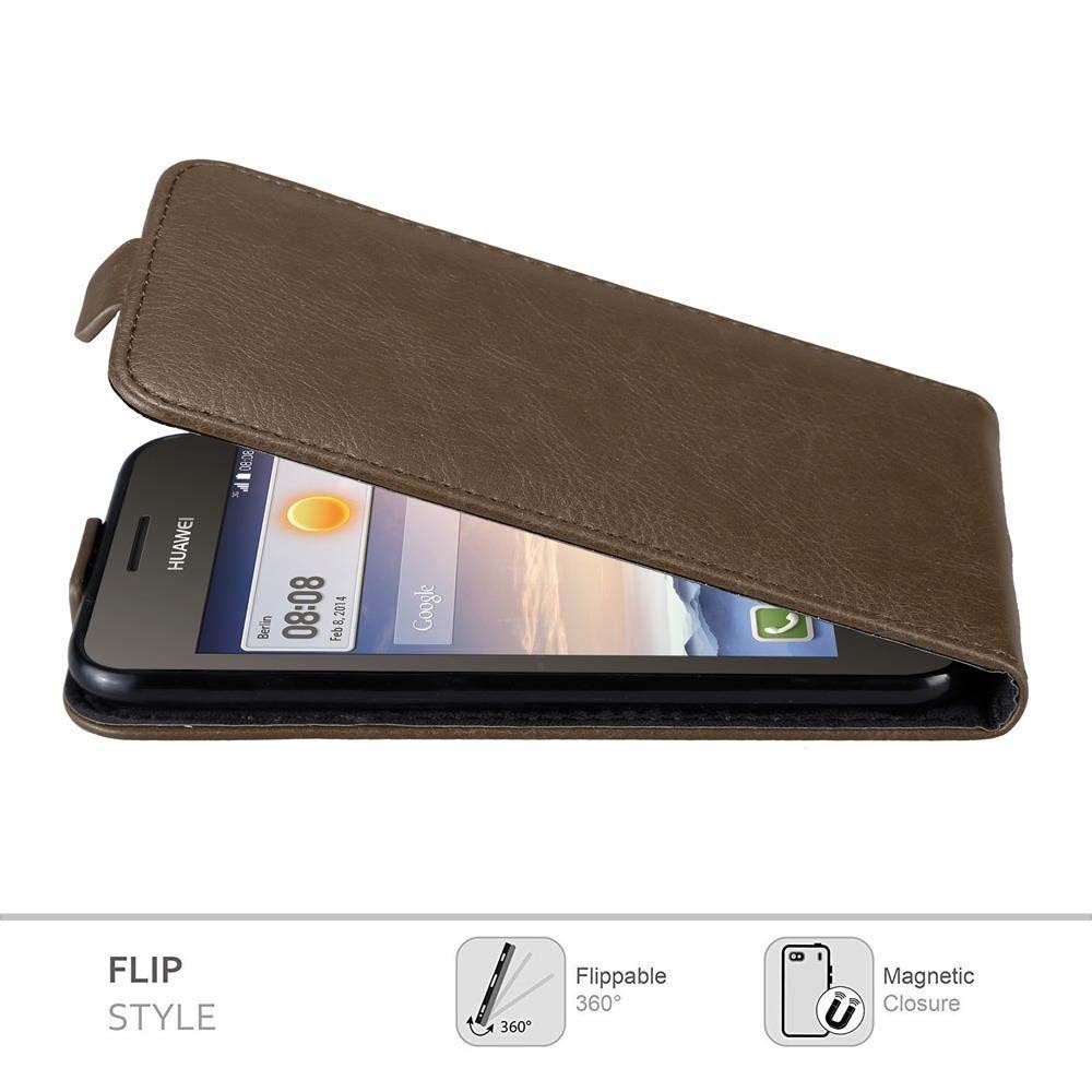 Cadorabo  Housse compatible avec Huawei Y3 / Y3C / Y330 / Y331 / Y360 - Coque de protection au design flip avec fermeture magnétique 