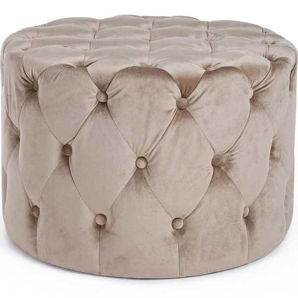 mutoni Pouf Lorella taupe  