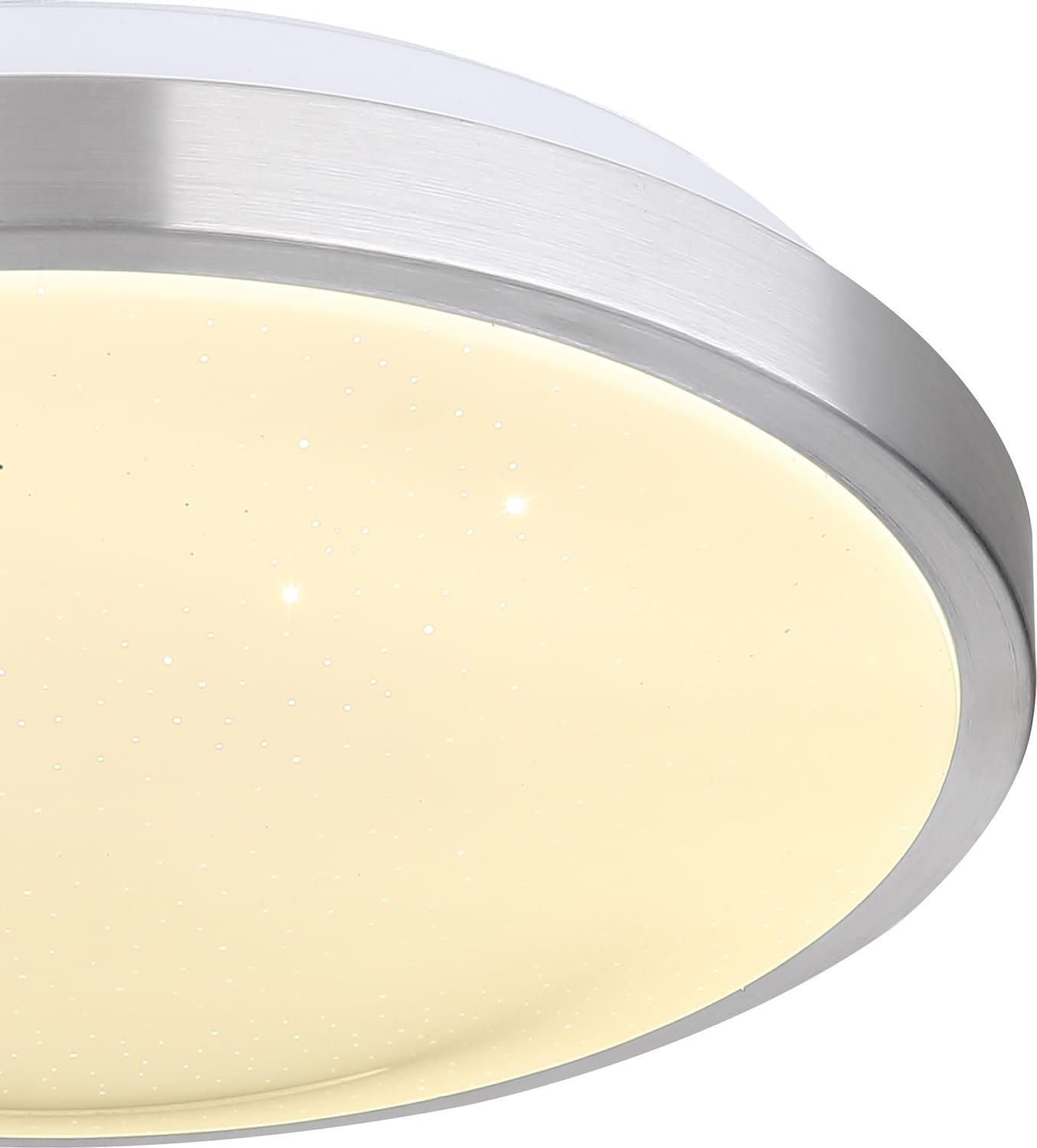 mutoni Plafonnier Gregory aluminium brossé LED  