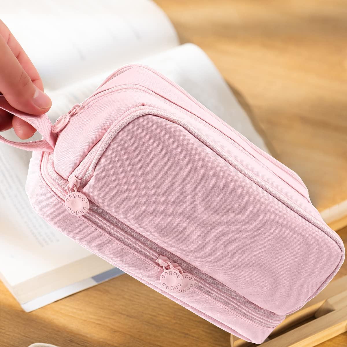 Only-bags.store Trousse à crayons avec grande capacité Trousse à crayons à 3 compartiments Trousse à crayons portable pour l'école pour l'étudiant  