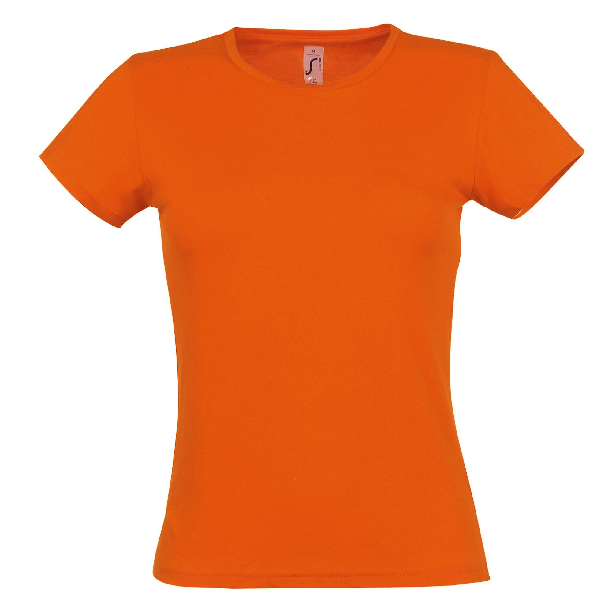 Image of Tshirt, Kurzarm, Rundhalsausschnitt Damen Orange XXL