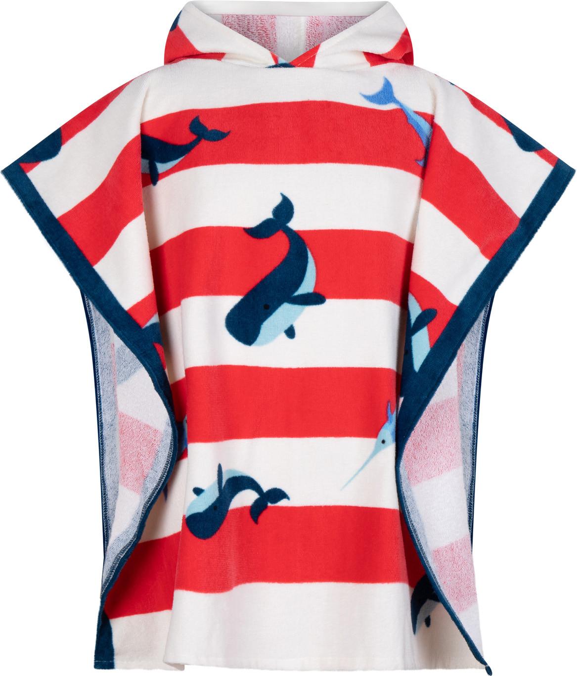 Swim Essentials  Luxe Beach Poncho rouge Whale 